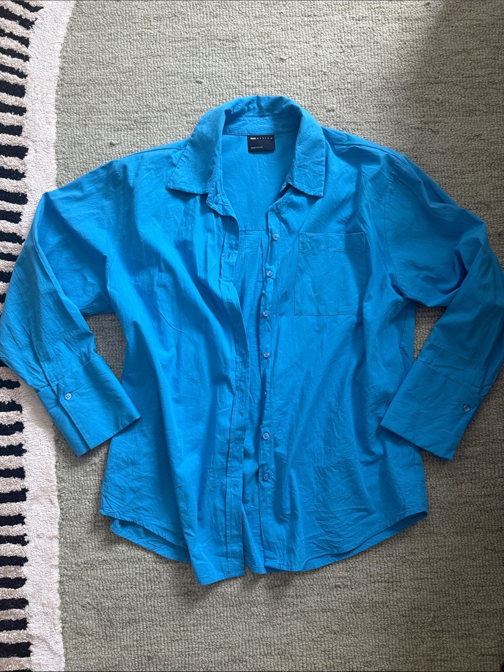 ASOS Turquoise Blue Button Up